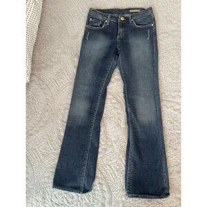 Chip & Pepper Pamela Bootcut Jeans Women’s 27 Distressed Stretch Denim USA